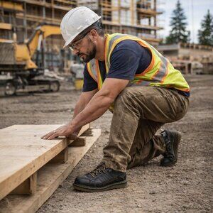 Dr. Martens Keith Leather low Quarter Gritty Workwear Lace-Ups Size 10